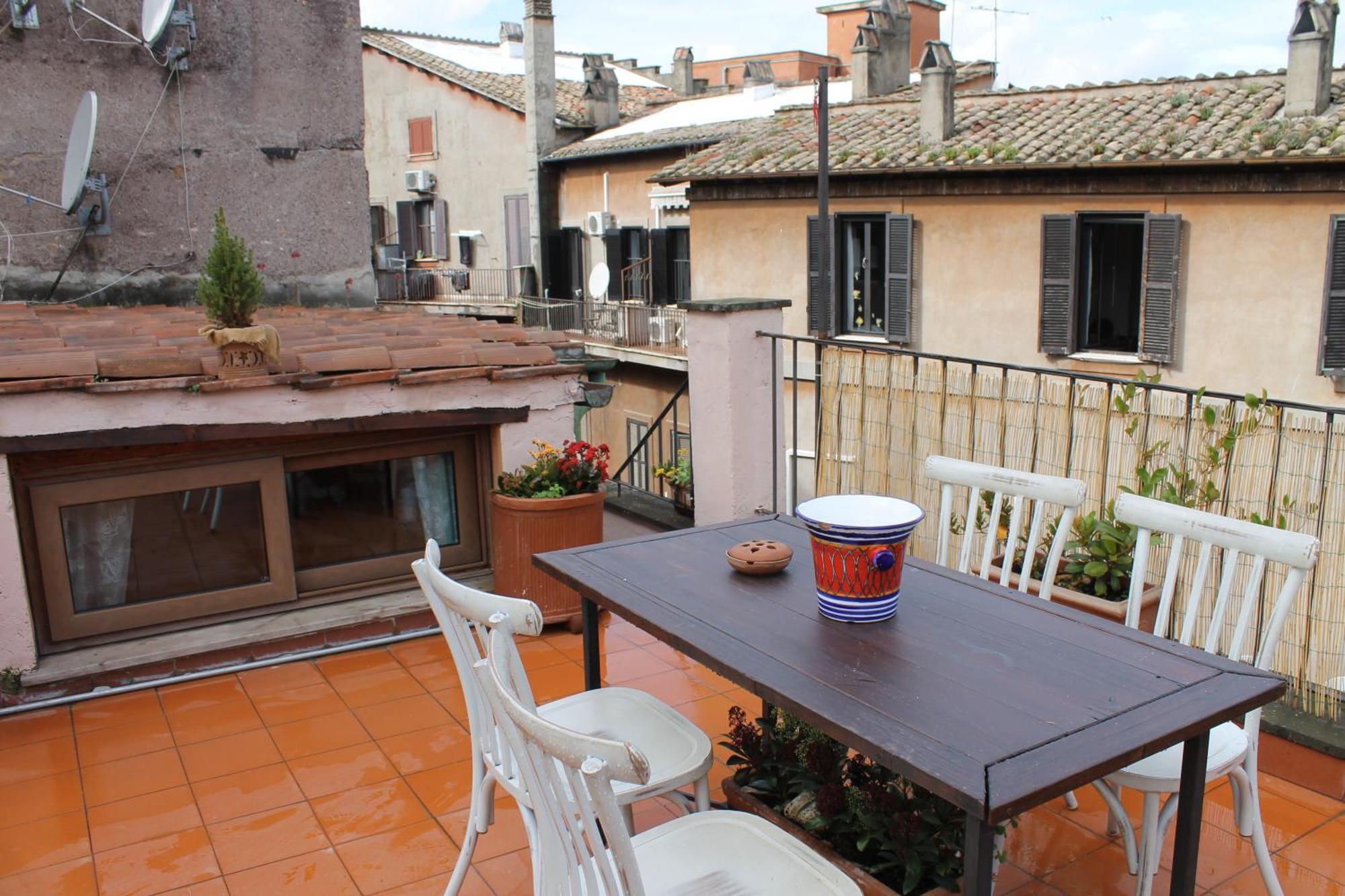 Casa Greco - Attico Con Terrazza, Trastevere Róma Kültér fotó