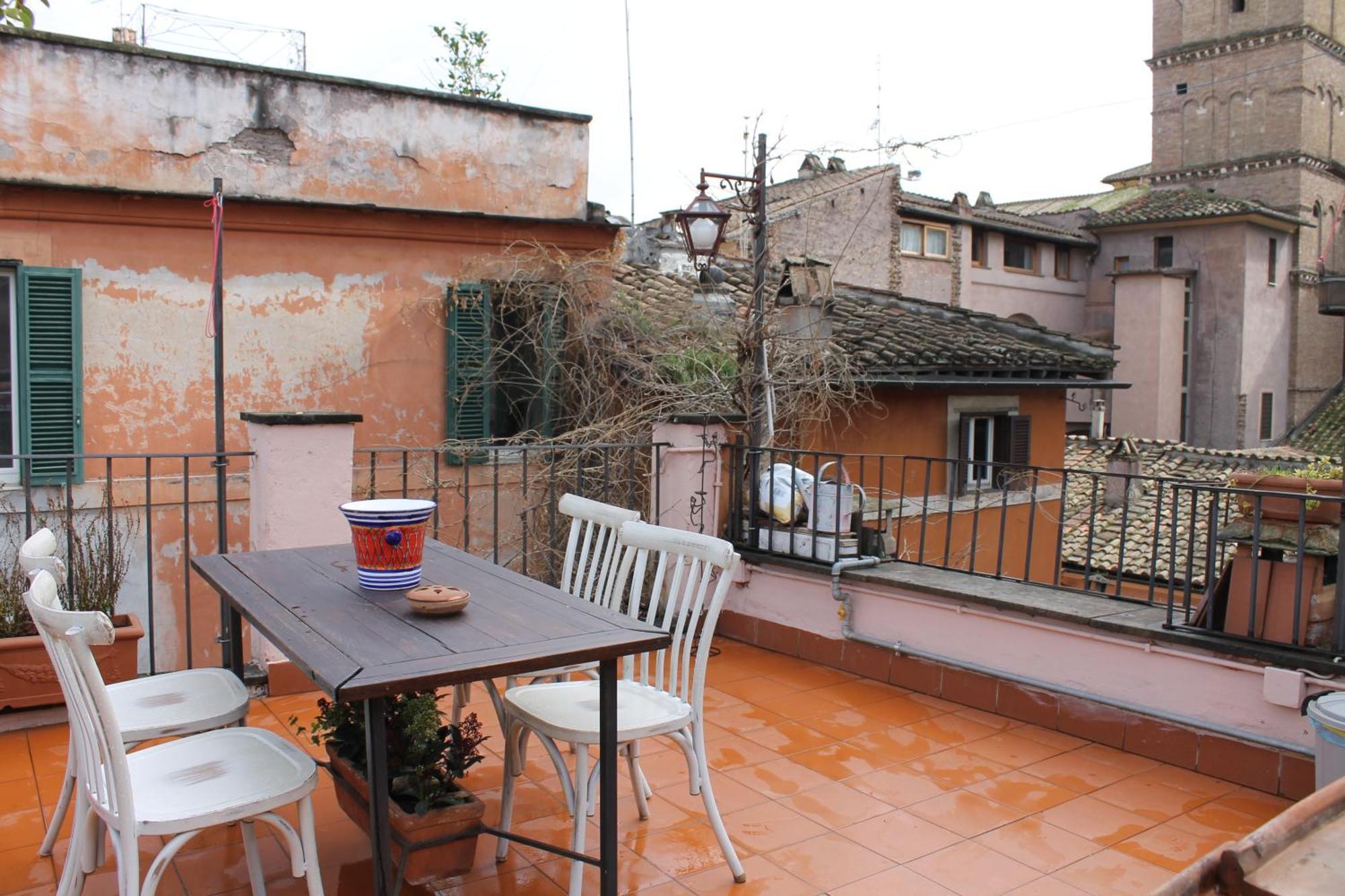 Casa Greco - Attico Con Terrazza, Trastevere Róma Kültér fotó